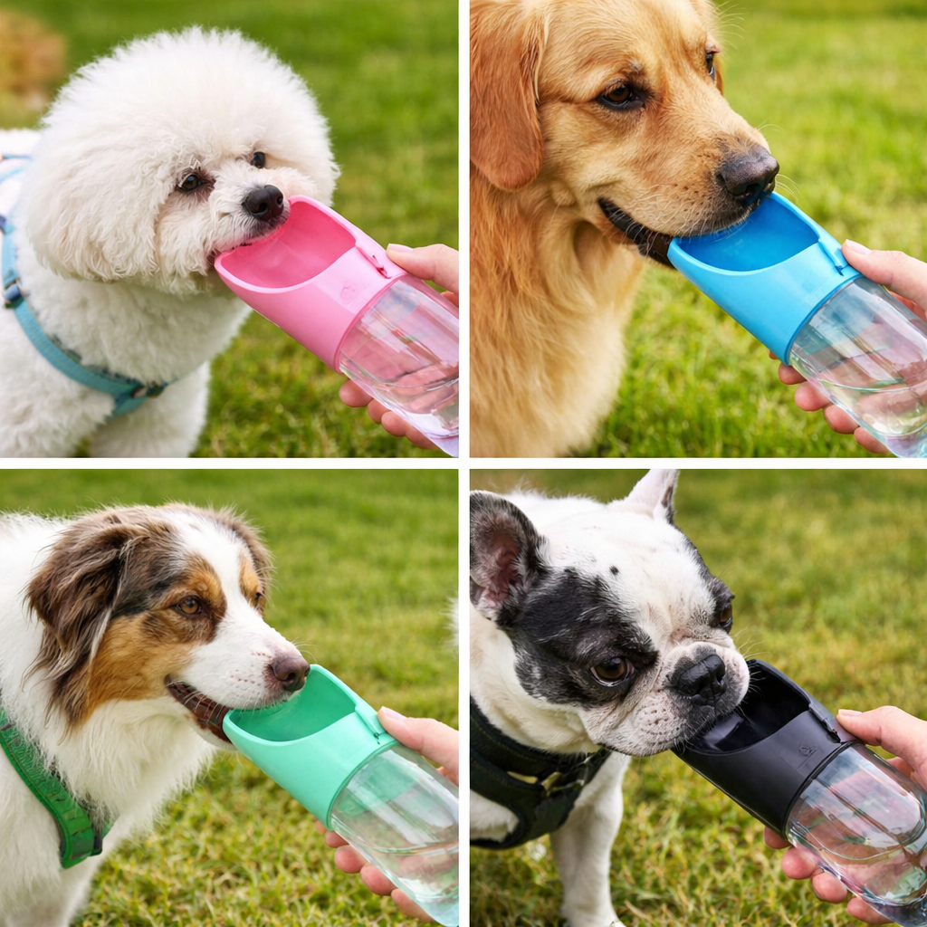 Portable Dog Water Bottle – Leak-Proof Travel Drinking Bottle