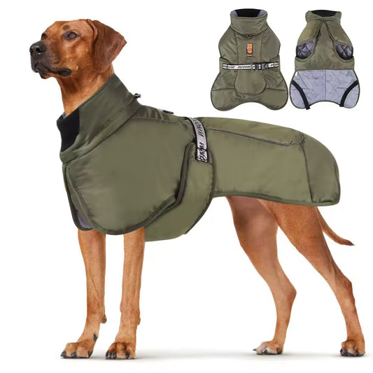 Waterproof Insulated Dog Coat – Warm Winter Jacket with Adjustable Fit