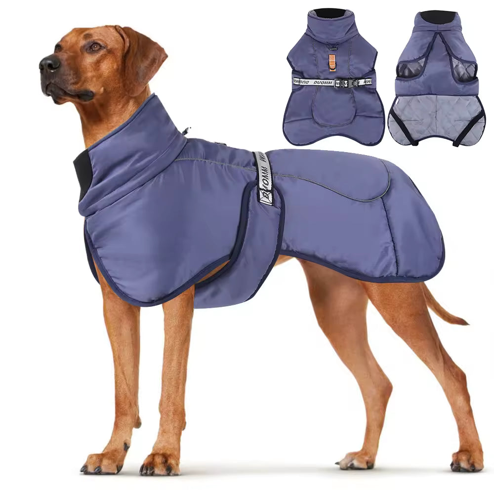 Waterproof Insulated Dog Coat – Warm Winter Jacket with Adjustable Fit